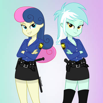 Bon-bon and Lyra Heartstrings