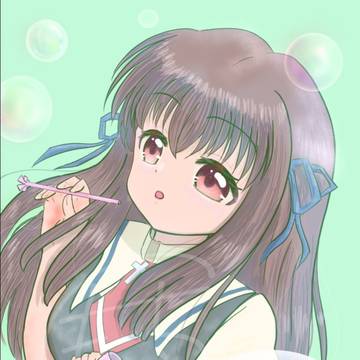 美凪ちゃんとシャボン玉