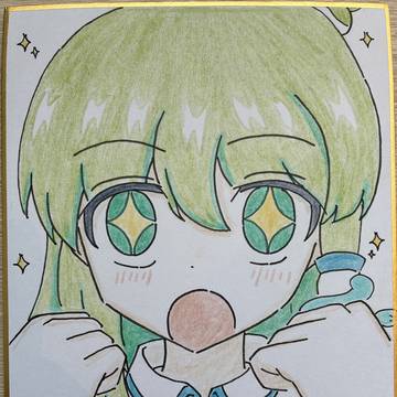 早苗さん豆色紙