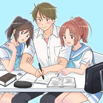 塾で勉強を教えてもらっている塚本秀一
