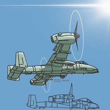 A-10にMV-22風のティルトローターを付けたら?