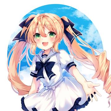 夏っぽいセーラーなワンピースの乃明