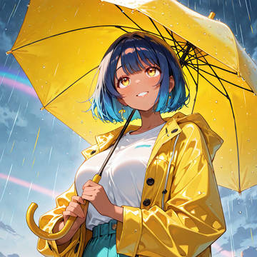 青と傘と雨あがり①
