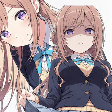 嫌な顔しながら莉波ちゃん