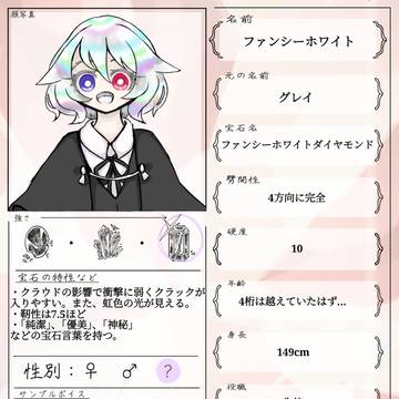ファンシーホワイトダイヤモンド