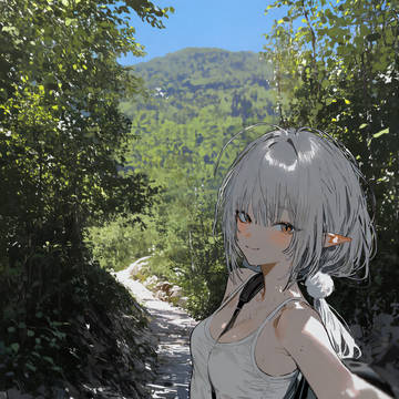 木漏れ日の山道