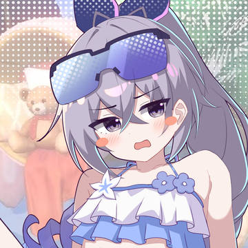 银狼泳装