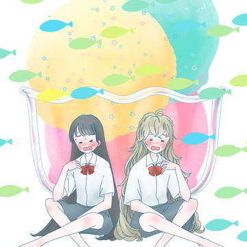 氷菓に涼を求める女の子。