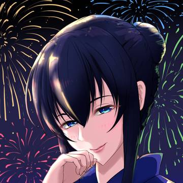 ふふっ、まったく。花火に集中できないではないか/////