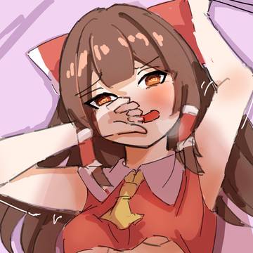 寝転がる霊夢
