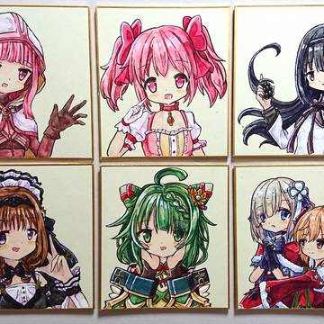 日本画で描く魔法少女たち まとめ2