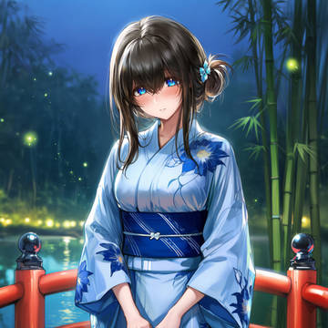 鷺沢文香・浴衣