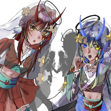 火と水の鬼の双子