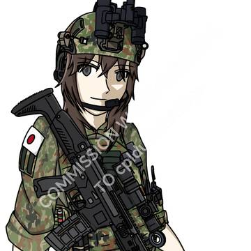 JGSDF SF Girl (commission)