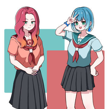 火と水の双子ちゃん