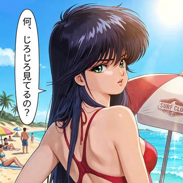 「何、じろじろ見てるの？」