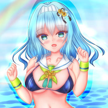 [温泉むすめ] 白子ひまりちゃん3