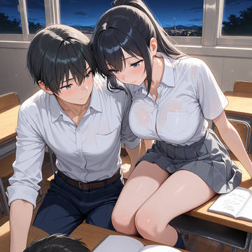 夜の居残り…