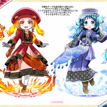 ポケコロツインイラコン参加作品