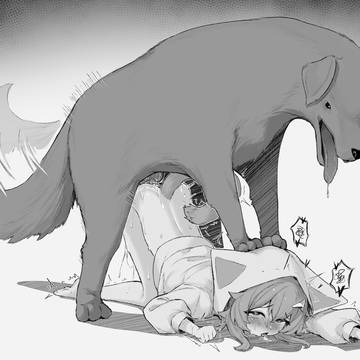 绿色猫猫头和狗