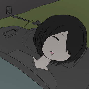 寝てる白石さん...