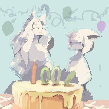 「ファン1000人達成お祝い」