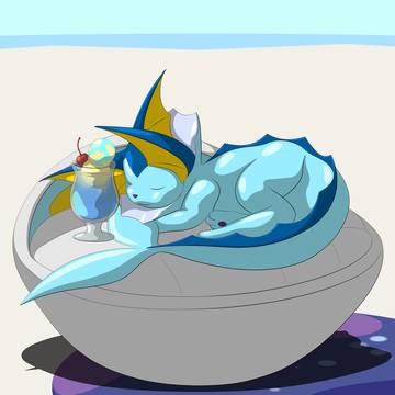 Vaporeon Sleeping
