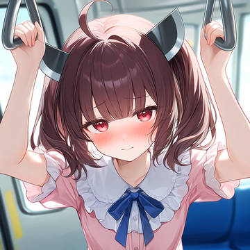 【動画あり】電車で懸垂する東北きりたん
