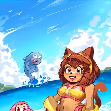 Beach Day - Gameoverse Fanart