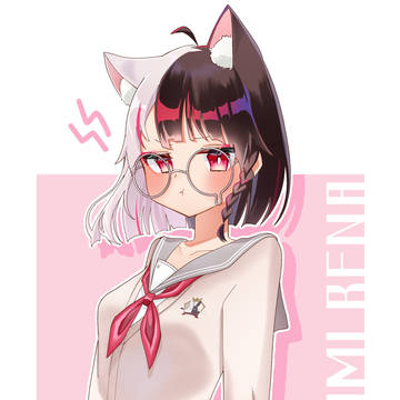 不満げねこちゃん