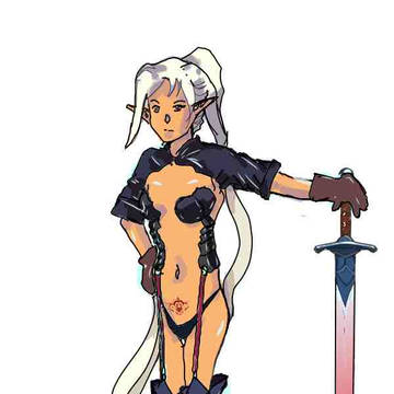 ダークエルフの女戦士様
