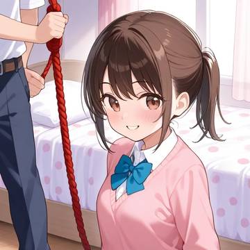 縛って欲しいとお願いする幼馴染女子高生