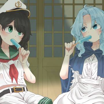 聖に隠れて休憩中