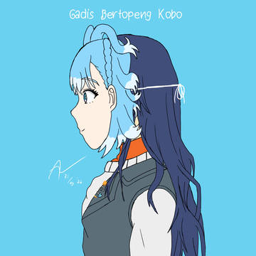 Girl in Kobo Mask
