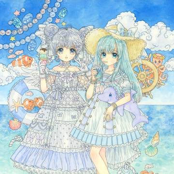 パールとアクアマリン