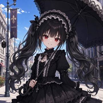 暑い通りを歩く吸血鬼🦇