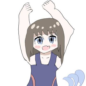 競スクではない？水着少女
