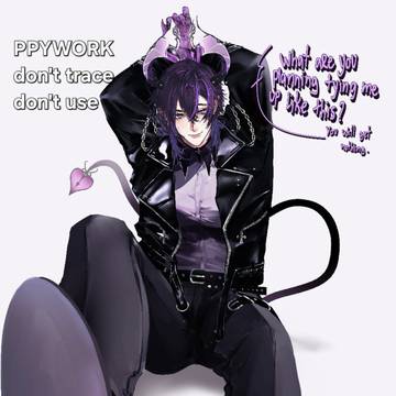 Bubi on Iron Mouse's hands