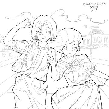 【练习】六一儿童节画点小时候爱看的火箭队