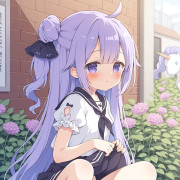 浇花的独角兽