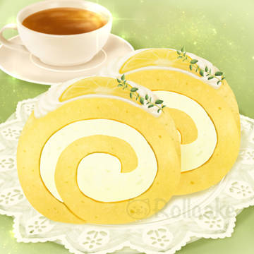 レモンのロールケーキ🍋🍋