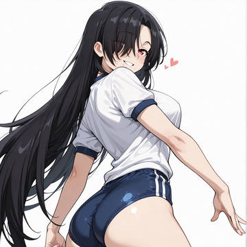 ブルマ姿のアサ①