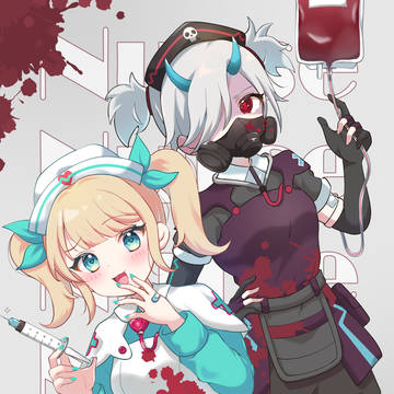 【Fortnite】ナースヒカリ＆ミヤコ💉❤️🖤