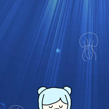 海に沈む海月の妖精