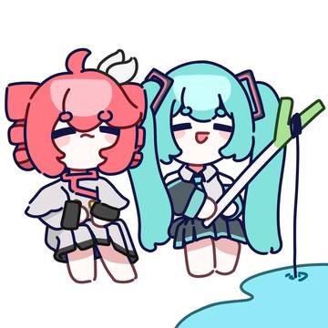 Teto and Miku Fishing