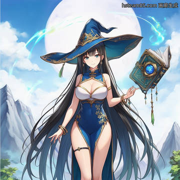 青黛 N 持卷寻山的采药女