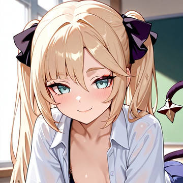 (原神)モナ•Mona blonde JK style