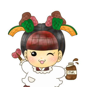 焼肉の擬人化の妖精です