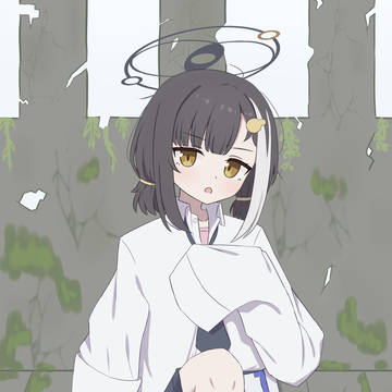 廃墟探索中に一休みするツバサ