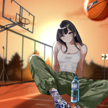 夕陽のような